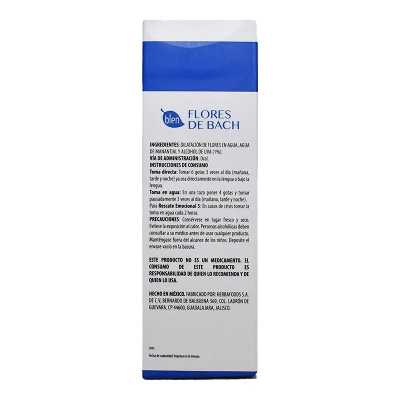 Flores De Bach 30 Ml Ansiedad Y Estres Relaja Antes