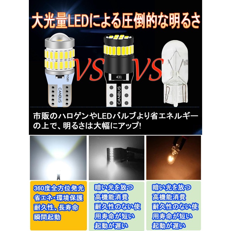 t10 led (t10 white (4pcs))