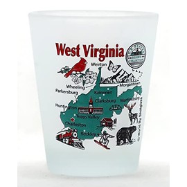 West Virginia US States Series Collection Shot Glass