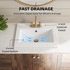 20"W x 18"D Drop In Bathroom Sink with 4-in Centerset
