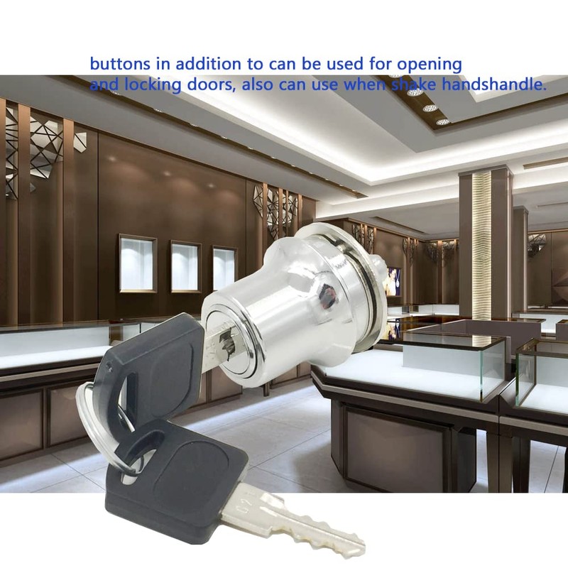 Glass Lock Sliding Glass Door Locks with 2 Keys Cabinet