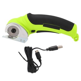 Cordless Electric Scissors, Portable Electric Scissors Mini Electric Scissors with A Safety Lock Switch for Blanket Cutting Leather Cutting Kraft Paper Cutting Ect (Green #14)