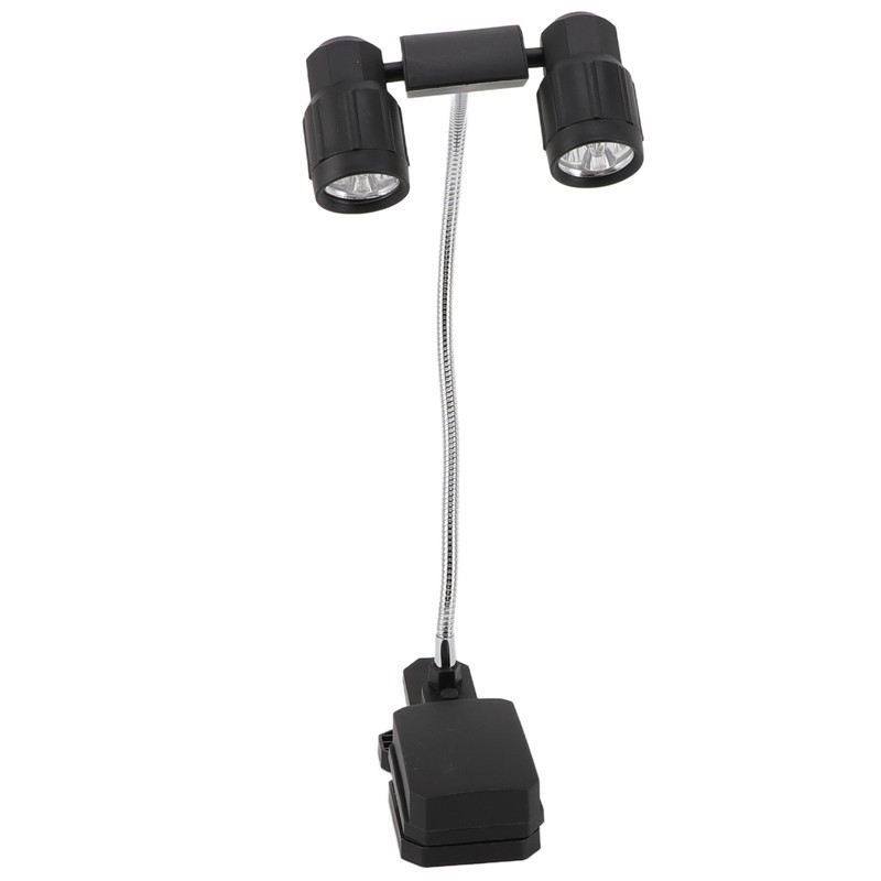 Clip On Light LED Double Headed 360 Degree Adjustable Rotatable