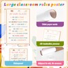 COCHIE Classroom Rules Poster for Classroom Decorations, Large 16"x24" Back