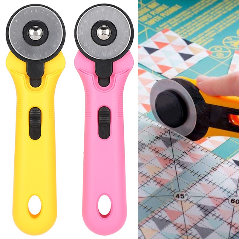 2Pcs Roller Cutter Cloth Cutter PatchWork Cutting Knife Sewing Quilting
