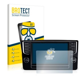 BROTECT Anti-reflective tempered glass film compatible with Volkswagen Golf Sportsvan 2015 Discover Pro 8 inch 2014 - anti-reflective tempered glass protective film