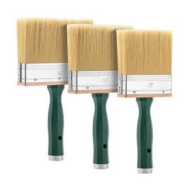 Bates Deck Stain Brush Set - 3pcs, 4', 5', 6' Brushes - Large Wall & Wood Stain Brushes
