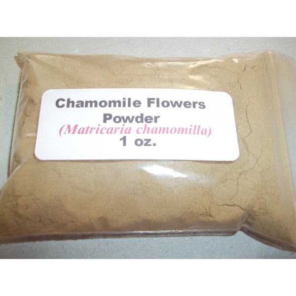 Chamomile Flowers 1 oz. Chamomile Flowers Powder (Matricaria chamomilla)