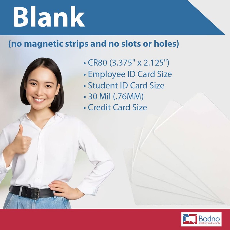 400 Pack - Bodno Premium CR80 30 Mil Graphic Quality