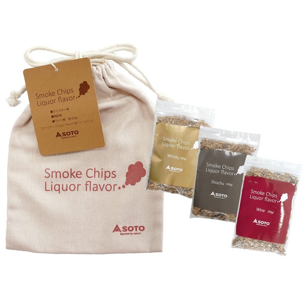 SOTO ST-153LF Smoke Chip Liquorflavor 3 Assorted Pack