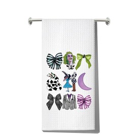 MYSOMY Lydia Deetz Kitchen Towel Bug Gifts Sandworm Towel Shake Señora Gifts (Moon Bow kt UK)