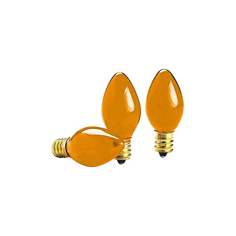 The Dreidel Company Hanukah Electric Menorah Replacement Bulbs, Orange (9-Pack)