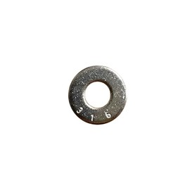 316 Stainless Steel Flat Washer #10 (50) arandela plana