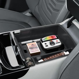 TACOBRO Custom-Fit Center Console Organizer Tray for 2025 2026 Hyundai Tucson – Compatible with Gas Limited, Hybrid and Plug-in Hybrid Models, Fit Shift by Wire Mechanism on The Steeering Column Only