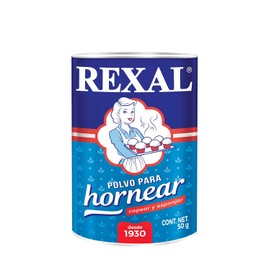 Rexal polvo para hornear, capear y esponjar 50 gramos