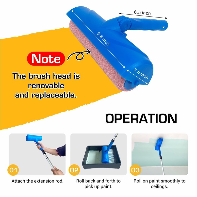 Nichiyo 10 Inch Ceiling Paint Roller with Shield Roller and