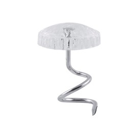 Sowaka 60 Pcs Twist Pins Upholstery Clear Heads Slip Cover Fasteners Headliner Pins for Sofa Car Van Home Furniture Hold Bed Skirt (60 pcs)