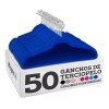 Magma Life 50 Ganchos para Ropa de Terciopelo, Gancho Plateado