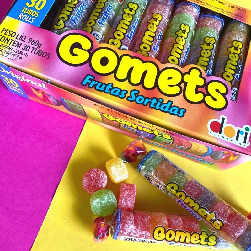 Gomets Fruit Flavored Candy Rolls | Assorted Flavors | 30