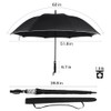 Auto opening Handle Umbrella StormProof Golf Umbrella for men, black