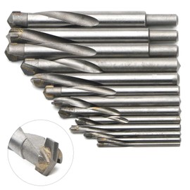 Pxyelec 13pcs Tungsten Steel Cemented Carbide Twist Drill Bits, Metal Drill YG Alloy Blade, for Stainless Steel Copper Aluminum Zinc Alloy, 3 4 5 6 7 8 9 10 11 12 13.5 14 15mm