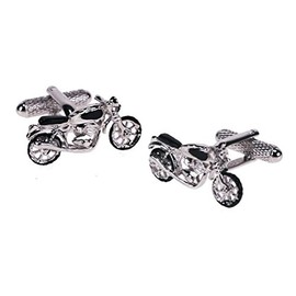 Motor Bike Design Cufflinks in Gift Box - Onyx-Art London CK698