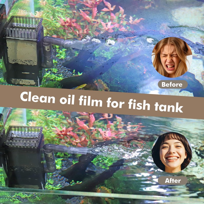 Hygger CO2 Aquarium Surface Skimmer up to 50 Gallon Aquariums,