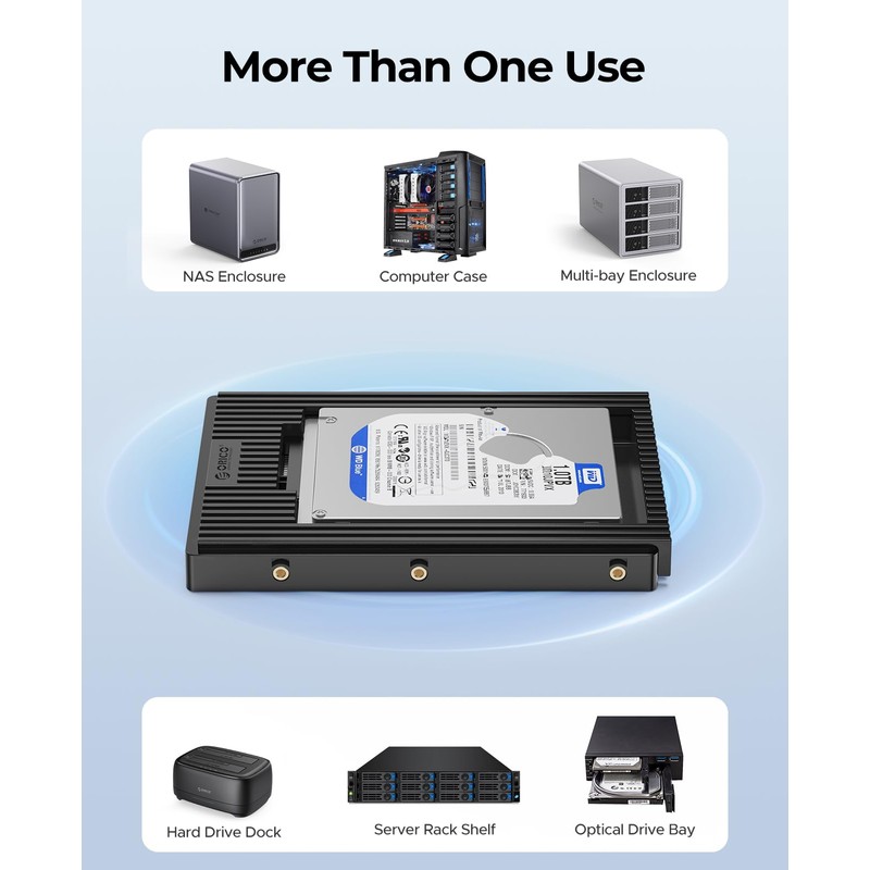 ORICO 2.5 3.5 Converter Mounter, 2.5" HDD/SSD to 3.5" Size