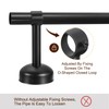 uxcell 2 Set Ceiling Mount Curtain Rod Bracket, Fit 32mm/1.26"