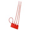 QWORK Plastic Tamper Seals, 100Pcs Tamper Self-Locking Security Zip Tie,