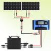 JXMXRPV 2 Pack Solar Connectors for 4 Solar Panels,Tool-Free Solar