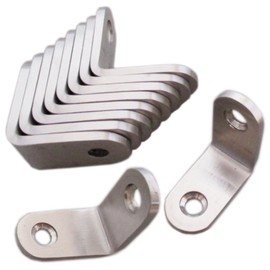 （なないろ館）Stainless Steel L Angle Bracket with Dedicated Screws, Corner Brace, Thickness 3mm, Reinforcement Joint Hardware (30*30*16mm)