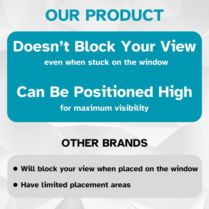 P Plate Stickers for New Driver | Micro-Perforated Tech: See-Through