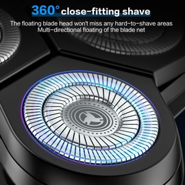 Daureve Electric Razors,2025 New Upgrade Shaver, Model Rechargeable Shaver, USB Razor for Men, Washable Razor(Black)