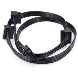 ZAHARA Cable sata SATA Splitter for Cooler Master VSM750 VSM650 VSM550 SATA Power Supply Cable (5 Pin to 3 SATA 70 cm)