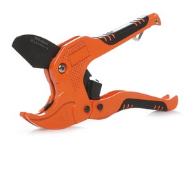 Zantle Pipe and Tube Cutter, Ratcheting Hose Cutter One-hand Fast Pipe Cutting Tool with Ratchet Drive for Cutting Less Than 1-1/4" O.D. PEX, PVC, and PPR Pipe, Easy-to-use PVC Pipe Cutter