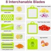 Vegetable Chopper and Slicer, 14 in 1 Mandoline Slicer with