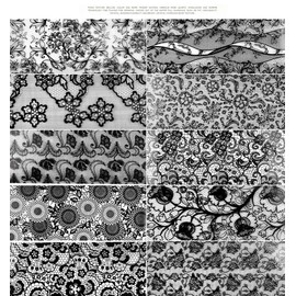 Chunmeng 10 Sheets Black Lace Nail Art Foil Transfer Stickers Foils Nail Art Supplies Nail Foil Lace Designs Decorations Floral Manicure Decorations