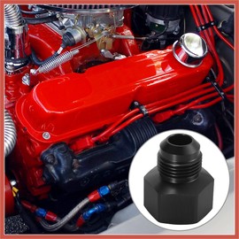 ACROPIX Car Female AN16 16AN to Male AN12 12AN Flare Hose Reducer Fuel Line Fitting Adapter Fuel Oil Cooler Bulkhead Adapter Aluminum Alloy Black Car Parts