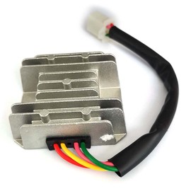 DEVMO 4 Wires 4 Pins 12V Full Wave Rectifier Voltage Regulator Universal Compatible with Motorcycle Pit Dirt Bike Quad CG125 150 200 250CC Motorbikes ATVs Mopeds Buggy
