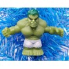 Generic Super Hero Ornament Set - Green Resin Comic Book