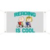 CafePress Charlie & Sally Brown Reading is Cool Vinyl Banner,