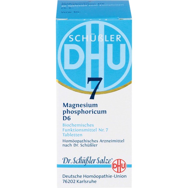 Schüßler 7 Magnesium Phosphoricum D6 Tablets, Pack of 80