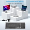 OMOTON Lighted Wired Keyboard for Mac, Large Print Backlit Keyboard