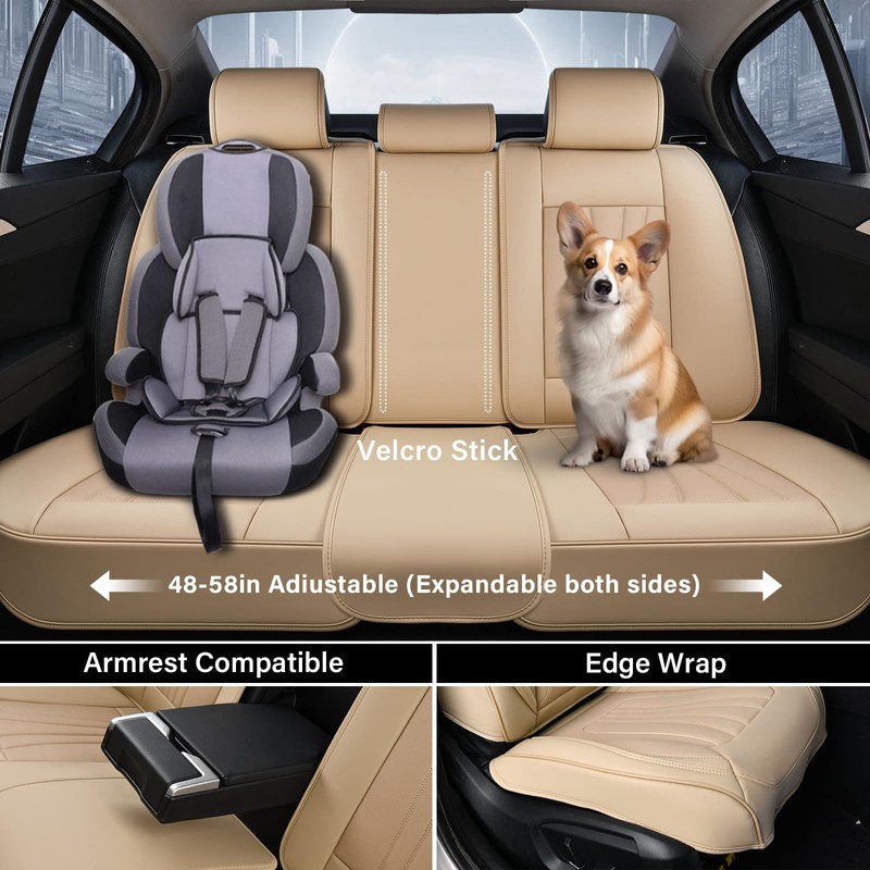 Coverado Car Seat Covers Front Seats, 2 Piece Car Seat