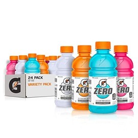 Gatorade Zero Sugar Thirst Quencher, Glacier Cherry Variety Pack, 12 Fl Oz (Pack of 24)