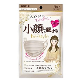 白元アース ビースタイル プリーツタイプ ベージュ ふつう 5枚