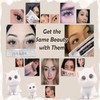 JMS&JMS Bunny Lash Clusters Kit, Anime Eyelash Clusters with Spikes,