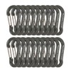 Boundless Voyage Carabiner with Storage Bag (Gray, Set of 20)