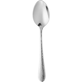 WMF Sitello Dinner Spoon, 21.3 cm, Polished Cromargan Stainless Steel, Tablespoon, Soup Spoon, Hammered, Ergonomic, Glossy, Dishwasher Safe, Silver